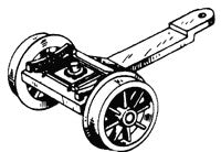 Precision Scale Company 31544 HO Scale Truck Lead With 26" Wheels