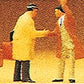 Preiser 10028 HO Scale Arriving Passengers Figures (Set of 6)