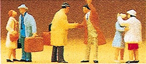 Preiser 10028 HO Scale Arriving Passengers Figures (Set of 6)