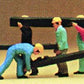 Preiser 10034 HO Track Worker Slepeer Layers Figures with Ties (Set of 6)