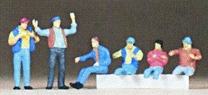 Preiser 10038 HO Truck Drivers Figures (Set of 6)