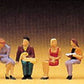 Preiser 10095 HO Seated Pedestrians Figures #1 (Set of 6)