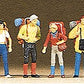 Preiser 10113 HO Young Travelers Figures (Set of 6)