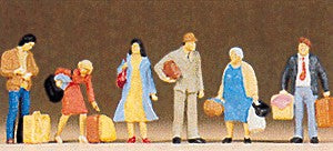 Preiser 10114 HO Waiting Passengers Figures (Set of 6)