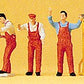 Preiser 10243 HO Craftsmen Workers Figures with Accessories (Set of 5)