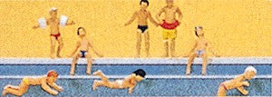 Preiser 10307 HO Swimming Children Figures (Set of 8)