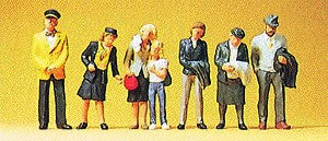 Preiser 10382 HO Passengers & Steward Figures (Set of 7)