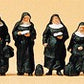 Preiser 10402 HO Nuns Figures with Luggage (Set of 6)