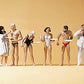 Preiser 10424 HO Scale Sunbathers Eating Painted Figures (Set of 6)