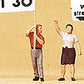 Preiser 10456 HO Scale Demonstrators Figures with Accessories (Set of 8)