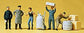 Preiser 14147 HO Scale At the Goods Shed Figures (Set of 5)