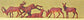 Preiser 14179 HO Animals - Stags Figures (Set of 5)