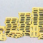 Preiser 17104 HO Euro-Pool Wooden Four Way Flat Palette (Set of 60)