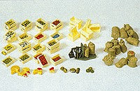 Preiser 17501 HO Fruit & Vegetable in Crates & Bags Plastic Model Kit