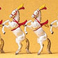 Preiser 20382 HO Animals - Performing Show Horses Figures (Pack of 6)