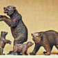 Preiser 20386 HO Scale Animals - Brown Bears Figures (Set of 4)
