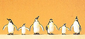Preiser 20398 HO Animals - Penguins Figures (Set of 6)