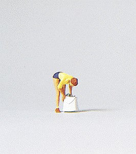 Preiser 28040 HO Scale Where''s The Ticket? Painted Figure