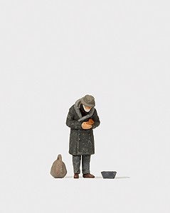Preiser 28102 HO Beggar Figure with Accessories