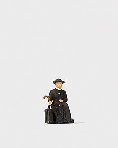 Preiser 28105 HO Reverend Waiting for the Train Figure