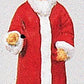 Preiser 29029 HO Scale Standing Santa Claus in Red & White Long Coat Figure