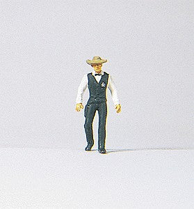Preiser 29051 HO Scale Sheriff 5 to 12 Hand-Painted Figure