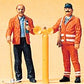 Preiser 45005 G Modern Track Workers Figures (Set of 2)