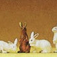Preiser 47052 G Animals Assorted Rabbits Figures (Set of 6)