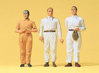 Preiser 63082 G Early Motor Racing Drivers Figures (Set of 3)