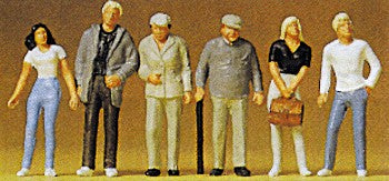 Preiser 72401 1:72 Standing People Figures (Set of 6)