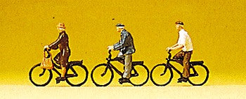Preiser 75013 TT Cyclist Bikers Figures (Set of 3)