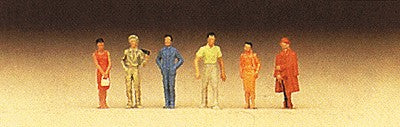 Preiser 79022 N Standing Passers-by Figures (Set of 6)