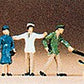 Preiser 79031 N German Police & Dog Figures (Set of 7)