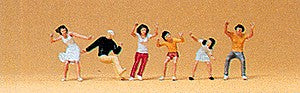 Preiser 79065 N Chairoplane Riders Figures (Set of 6)