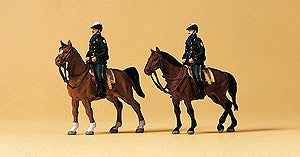 Preiser 79149 N USA Mounted Police Officers Figures (Set of 2)