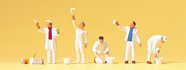 Preiser 79176 N Painters Figures with Accessories (Set of 5)