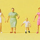 Preiser 79182 N Family Krause Taking a Walk Figures (Set of 6)
