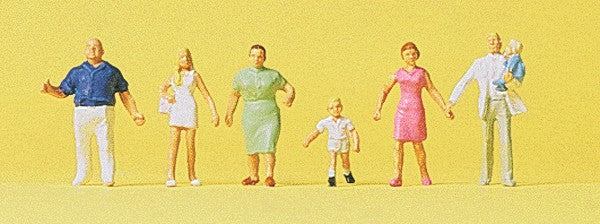 Preiser 79182 N Family Krause Taking a Walk Figures (Set of 6)