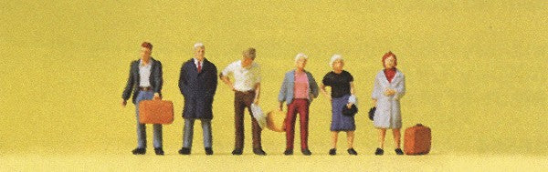 Preiser 79187 N Standing Travelers Figures (Set of 6)