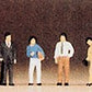 Preiser 79206 N Standing Japanese Figures (Set of 6)