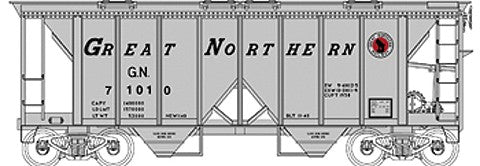 Bowser 40310 HO Scale Great Northern 70 Ton Covered Hopper #71010
