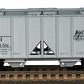 Bowser 55875 HO New York NH & H ACF 70T 2 Bay Covered Hopper Road # 180544 Kit