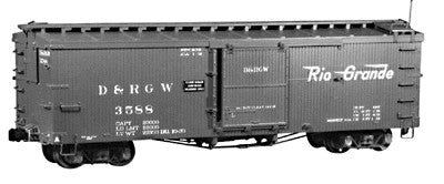 Rail Line 130 HOn3 Denver & Rio Grade Western 3000 Series Box Car