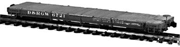 Rail Line 131 HOn3 6700 Series Denver & Rio Grande Western 30' Idler Flatcar Kit