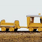 Railway Express Miniatures 2001 N MOW Vehicles Heavy Duty Speeder and Crew Car
