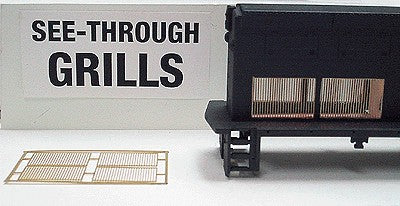 S & S Hobby Products 306 HO Scale Athearn SD40T-2 Diesel Grill Etched Brass