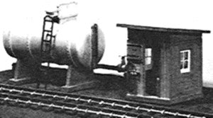 Stewart 107 HO Scale Diesel Oil Storage Tank & Pump House All Metal Kit