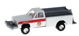 Trident Miniatures 901631 1:87 Brush White Fire Pumper Plastic Kit