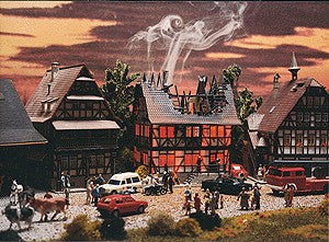 Vollmer 3728 HO Burning House Kit