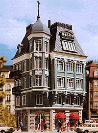 Vollmer 3771 HO Scale 4-Story Bank Plastic Model Building Kit